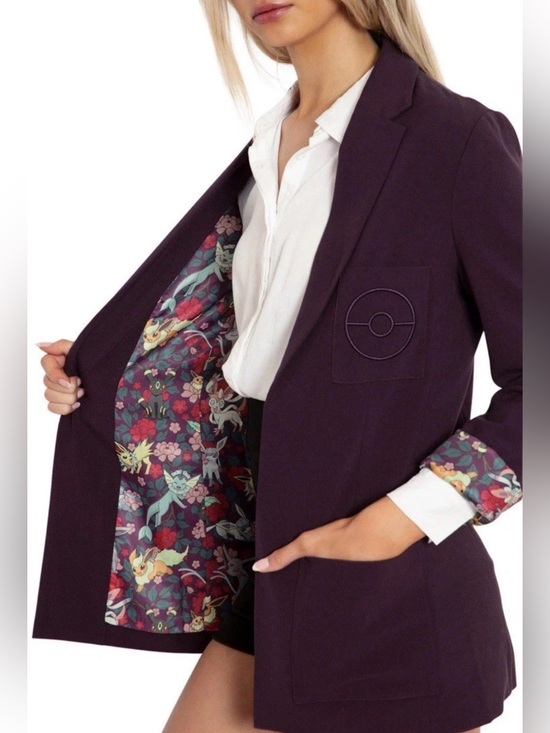 Blackmilk Jackets & Blazers - BlackMilk Plum Pokemon Blazer Jacket